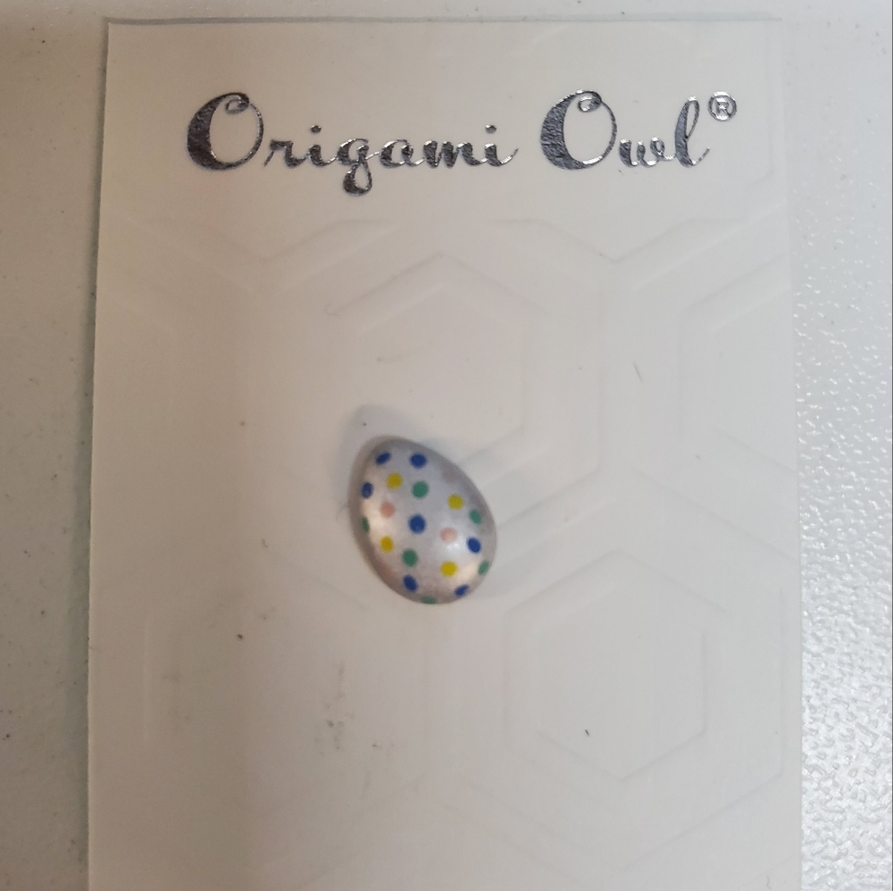Origami Owl - New Polka Dot Egg Charm